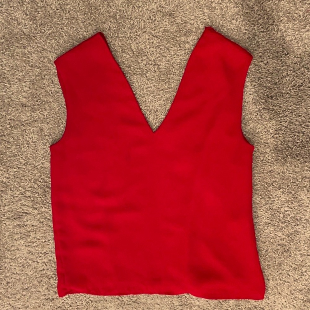 MNG by Mango V Neck Silky Blouse
